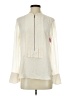 BCBGMAXAZRIA Ivory Long Sleeve Blouse Size S - photo 1