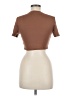 Shein Brown Short Sleeve Turtleneck Size 6 - photo 2