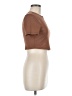 Shein Brown Short Sleeve Turtleneck Size 6 - photo 4