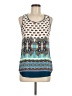 Fun2Fun 100% Polyester Teal Sleeveless Blouse Size M - photo 1
