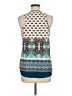 Fun2Fun 100% Polyester Teal Sleeveless Blouse Size M - photo 2