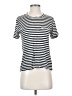 A.L.C. Stripes Black Short Sleeve T-Shirt Size S - photo 1