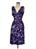 Laundry by Shelli Segal Paisley Purple Cocktail Dress Size 6 - photo 1