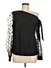 Shein 100% Cotton Black Long Sleeve Blouse Size 6 - photo 1