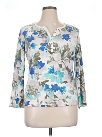 Karen Scott 3/4 Sleeve Blouse (view 1)
