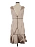 Dmitry Sholokhov 100% Polyester Metallic Tan Cocktail Dress Size S - photo 2
