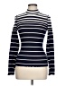Derek Heart Stripes Blue Turtleneck Sweater Size L - photo 1