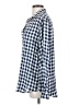 Grayson 100% Lyocell Checkered-gingham Blue 3/4 Sleeve Blouse Size Lg (4) - photo 5