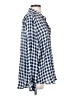 Grayson 100% Lyocell Checkered-gingham Blue 3/4 Sleeve Blouse Size Lg (4) - photo 4