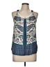 Xhilaration 100% Polyester Blue Sleeveless Blouse Size M - photo 1