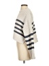 Unbranded 100% Polyester Stripes Gray Turtleneck Sweater Size S - photo 5