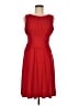 Calvin Klein Solid Red Cocktail Dress Size 8 - photo 1