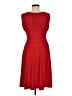 Calvin Klein Solid Red Cocktail Dress Size 8 - photo 2