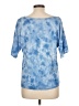 Cable & Gauge Tie-dye Blue Short Sleeve Top Size L - photo 2