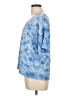Cable & Gauge Tie-dye Blue Short Sleeve Top Size L - photo 5