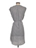 H&M 100% Polyester Chevron-herringbone Gray Casual Dress Size EU 34 / US 4 - photo 2