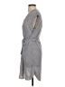 H&M 100% Polyester Chevron-herringbone Gray Casual Dress Size EU 34 / US 4 - photo 5