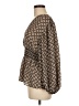 Max Studio 100% Polyester Brown 3/4 Sleeve Blouse Size M - photo 5