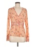 J.Jill 100% Polyester Orange Long Sleeve Blouse Size M - photo 1