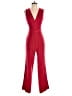 Diane von Furstenberg 100% Polyester Solid Red Jumpsuit Size 2 - photo 1