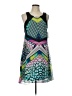 Jodi Kristopher 100% Polyester Graphic Green Cocktail Dress Size 11 - photo 1