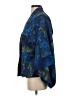 Chico's 100% Polyester Blue 3/4 Sleeve Blouse Size S - photo 5