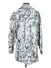 Zara Animal Print Silver Long Sleeve Blouse Size S - photo 2