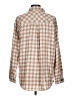 Maurices Checkered-gingham Tan Long Sleeve Button-Down Shirt Size L - photo 2