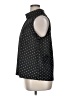 Bellevue Collection 100% Polyester Polka Dots Black Sleeveless Blouse Size XL - photo 5