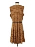 NY Collection Polka Dots Brown Orange Casual Dress Size P (petite) - photo 2