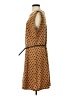 NY Collection Polka Dots Brown Orange Casual Dress Size P (petite) - photo 5