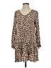 Easel 100% Rayon Animal Print Brown Casual Dress Size S - photo 1
