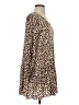 Easel 100% Rayon Animal Print Brown Casual Dress Size S - photo 4
