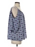 Le Lis 100% Polyester Blue 3/4 Sleeve Blouse Size S - photo 4