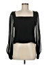 LPA 100% Polyester Black Long Sleeve Blouse Size M - photo 1