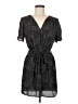 Aqua 100% Polyester Tweed Gray Casual Dress Size M - photo 1