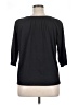 Basic Editions Black 3/4 Sleeve T-Shirt Size 1X - photo 2