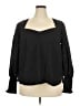 ELOQUII Elements Black Long Sleeve Blouse Size 18 - photo 1