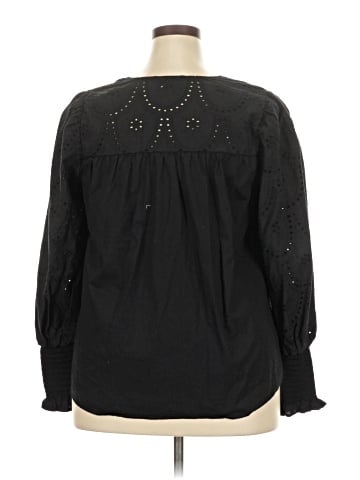 ELOQUII Elements Long Sleeve Blouse (view 2)
