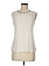 Ann Taylor Ivory Sleeveless Blouse Size M - photo 1