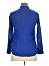 H&M 100% Polyester Blue Long Sleeve Blouse Size 14 - photo 2