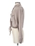 Topshop 100% Polyester Gray Long Sleeve Blouse Size 2 - photo 5
