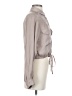 Topshop 100% Polyester Gray Long Sleeve Blouse Size 2 - photo 4