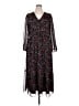 Ann Taylor Floral Black Casual Dress Size XL - photo 1