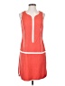 Etcetera Color Block Orange Casual Dress Size 2 - photo 1