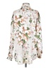 ACOA collection 100% Polyester Floral Ivory Long Sleeve Blouse Size S - photo 2