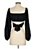 Shein Black 3/4 Sleeve Top Size 2 - photo 2