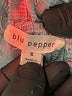 Blu Pepper Gray 3/4 Sleeve Blouse Size S - photo 9