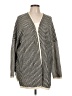 BCBGeneration Checkered-gingham Gray Black Cardigan Size L - photo 1