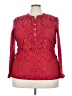 Unbranded Red Long Sleeve Blouse Size 5X - photo 1